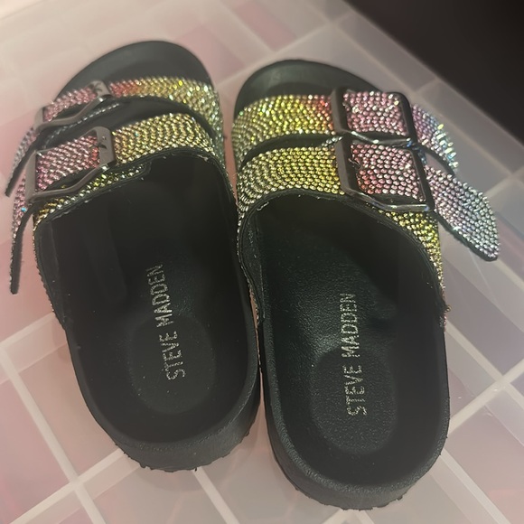 Steve Madden bling slides - Picture 3 of 6